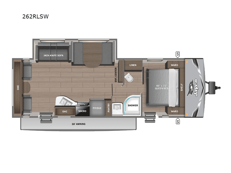 Jay Flight SLX 262RLS Floor Plan